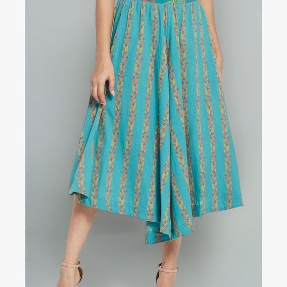 Fabindia Women Turquoise Cotton Salwar - Picture 4 of 15